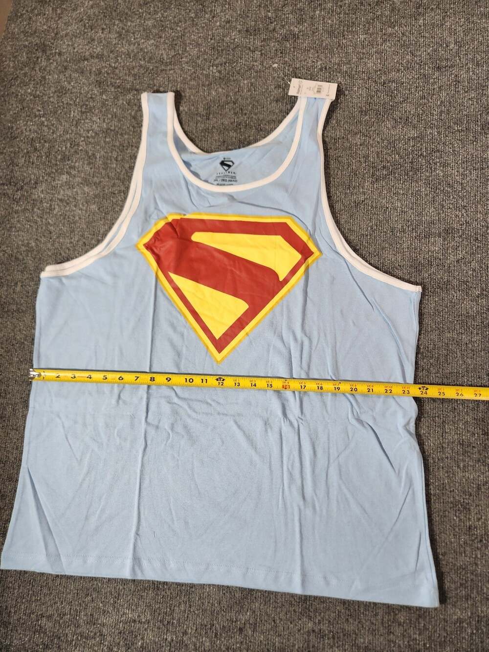 DC Comics Superman The Last Son Of Krypton Blue Ringer Tank Top 2XL New